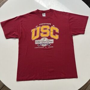 Vintage USC Trojans Shirt Mens XL Rose Bowl NCAA Football 2006 Tee 2000s